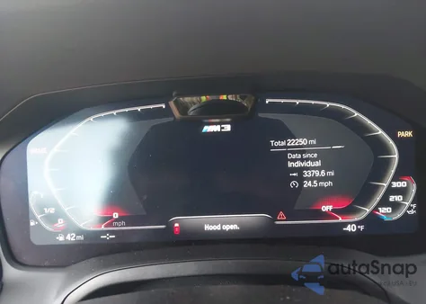 2022 BMW M3 Competition xDrive from USA, damaged, VIN WBS43AY07NFM55573